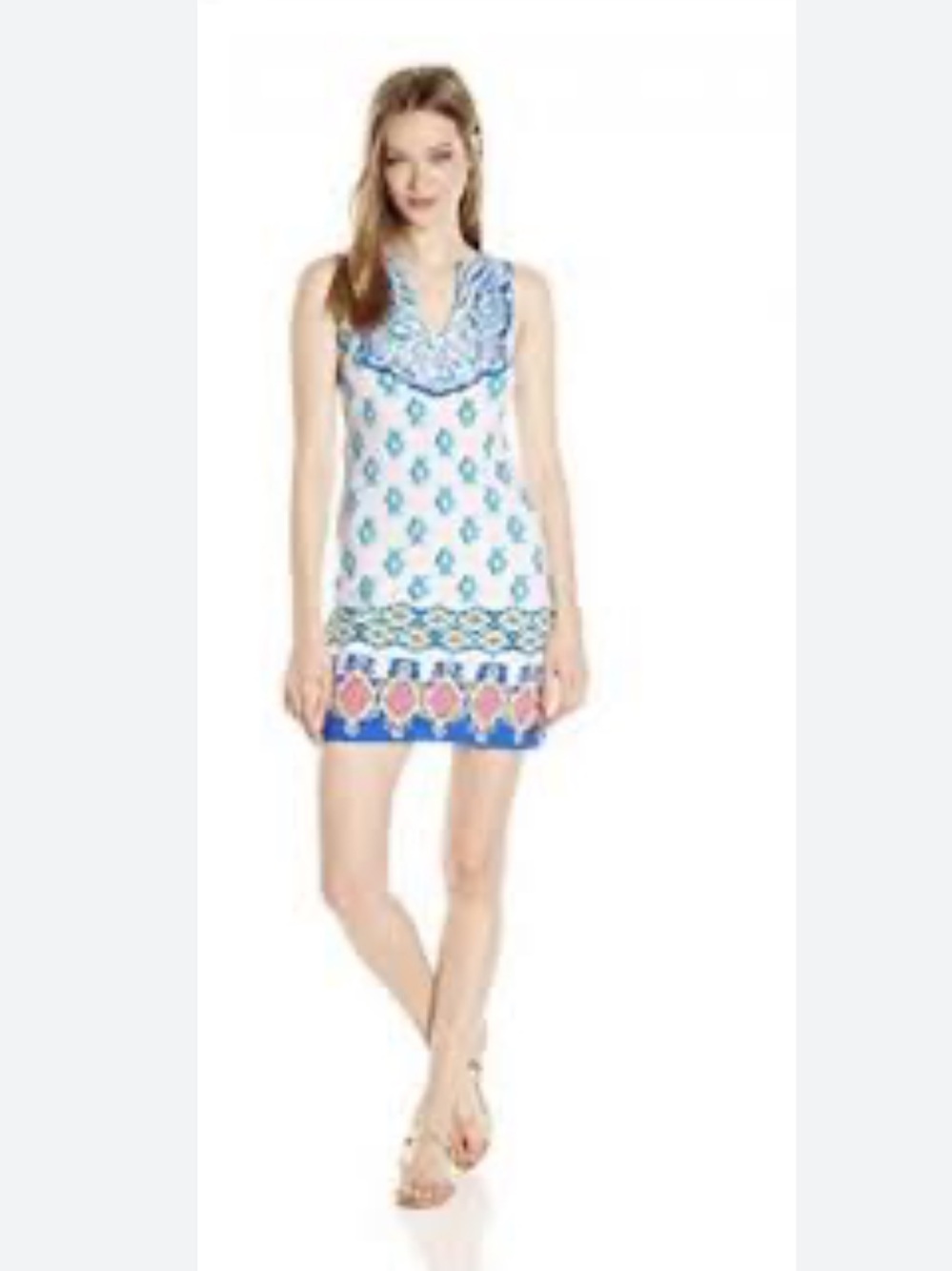 Lilly Pulitzer Harper Shift Dress, To the Turtle Pattern, Size Medium